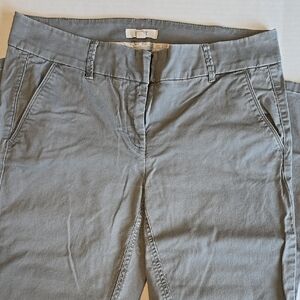 LOFT Gray Ankle Cropped Pants